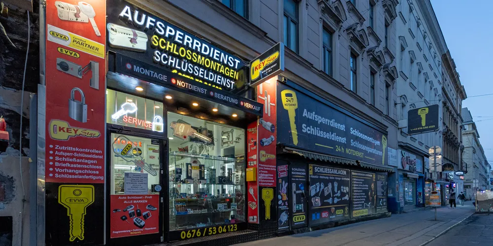 Schlüsseldienst-Sofort Schlüsseldienst Geschäft in der Wallensteinstraße 3, 1200 Wien